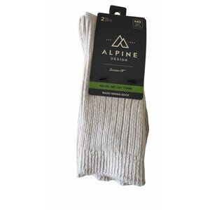 2 Alpine Design Ragg Hiking Sock Size Medium Men’s 6-9 NWT